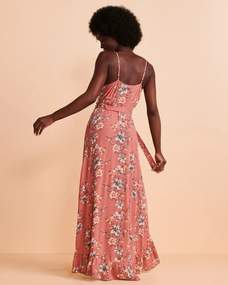 Robe maxi à volants VIOLA