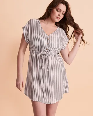 Short Sleeve Knotted Dress