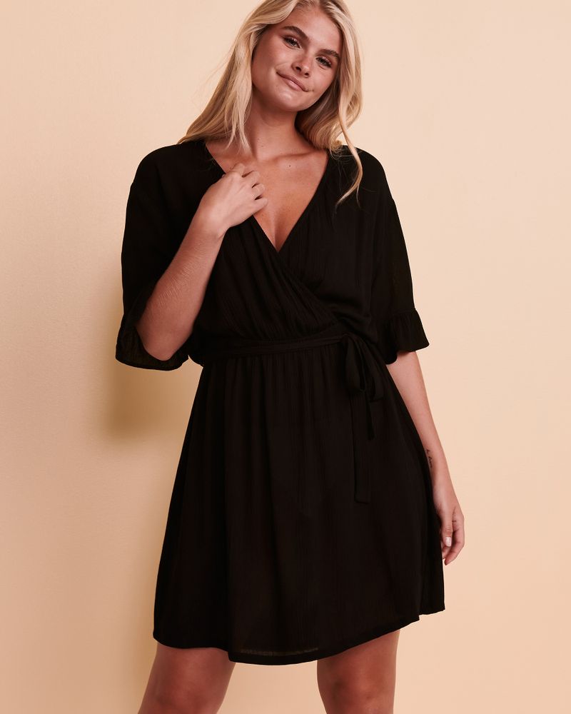 Ruffle Short Sleeve Dress