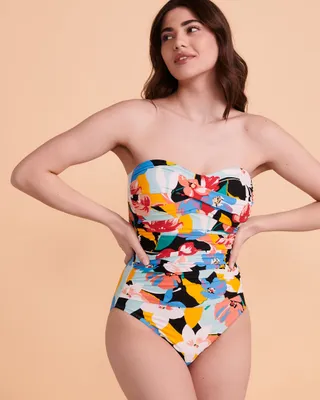 MODERN BLOOM Bandeau One-piece Swimsuit