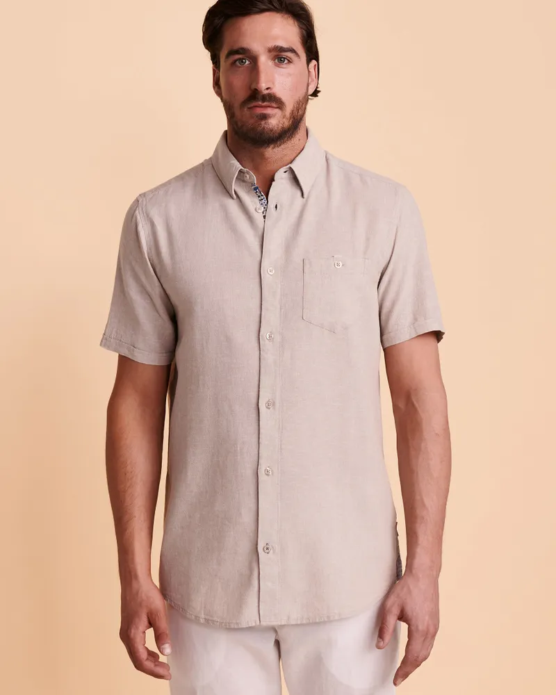 Chemise manches courtes LIN