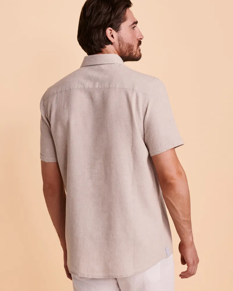 Chemise manches courtes LIN