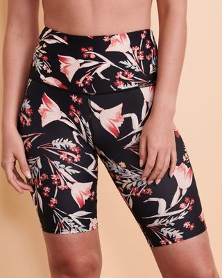 SYLVIE FLORAL Las Flores Biker Short