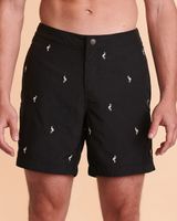 FLAMINGO Embroidered Swim Trunk