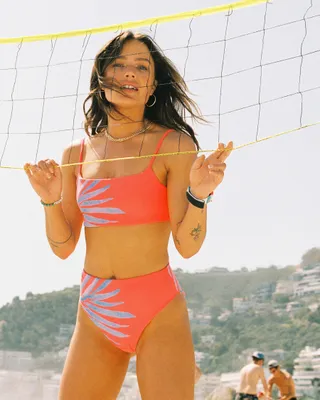 PAPAYA ORANGE Rivera Bralette Bikini Top