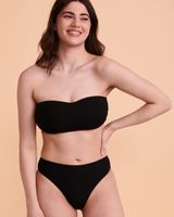 FLAT RIB Bandeau Bikini Top