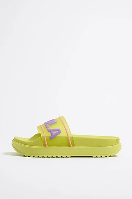 Chinelo plataforma logo amarelo