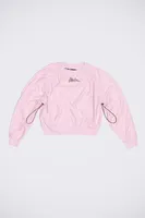 Sudadera ajustada rosa