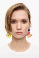 Pendientes colgantes multicolores