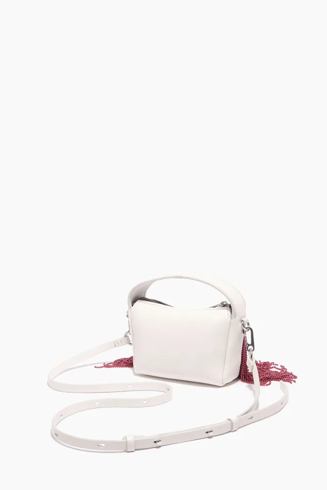 Bolso hobo XS piel blanco roto