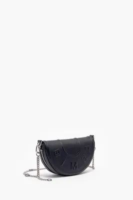 Bolso media luna XS piel negro