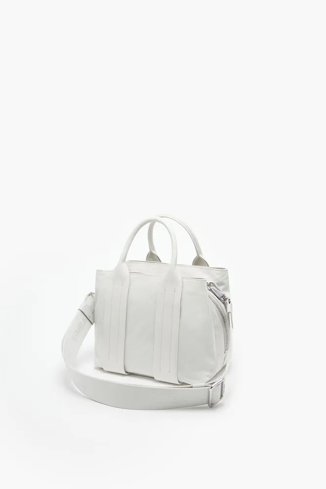 Bolso tote nylon gris