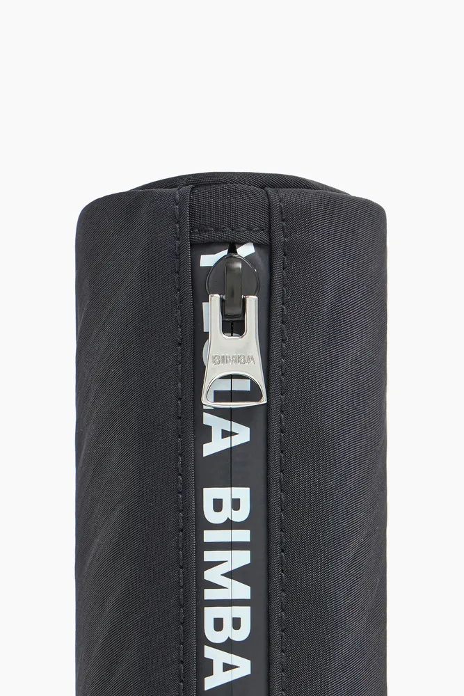 Estuche cilíndrico nylon negro