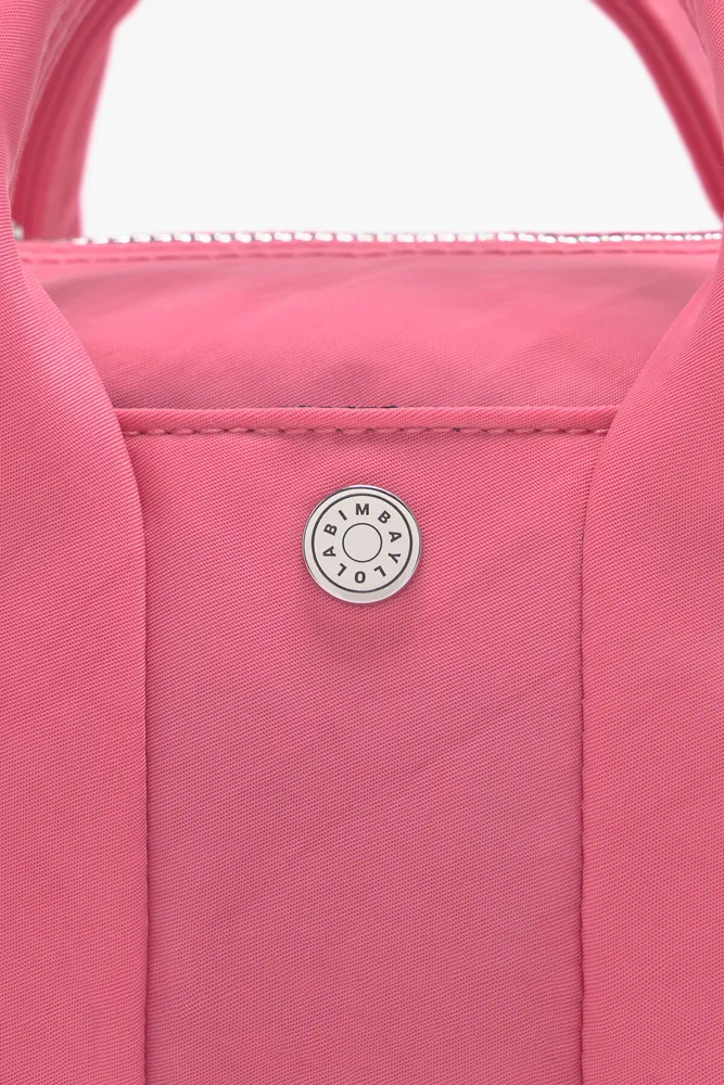 Bolso barril XS nylon rosa