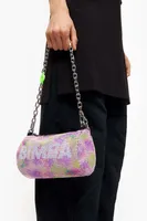 Bolso cilindro malla Bananas Mix rosa