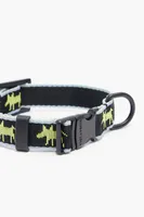 Collar mascota logo Lola negro