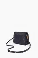 Bolso bandolera nylon acolchado negro