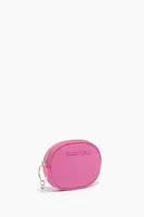 Monedero ovalado nylon rosa