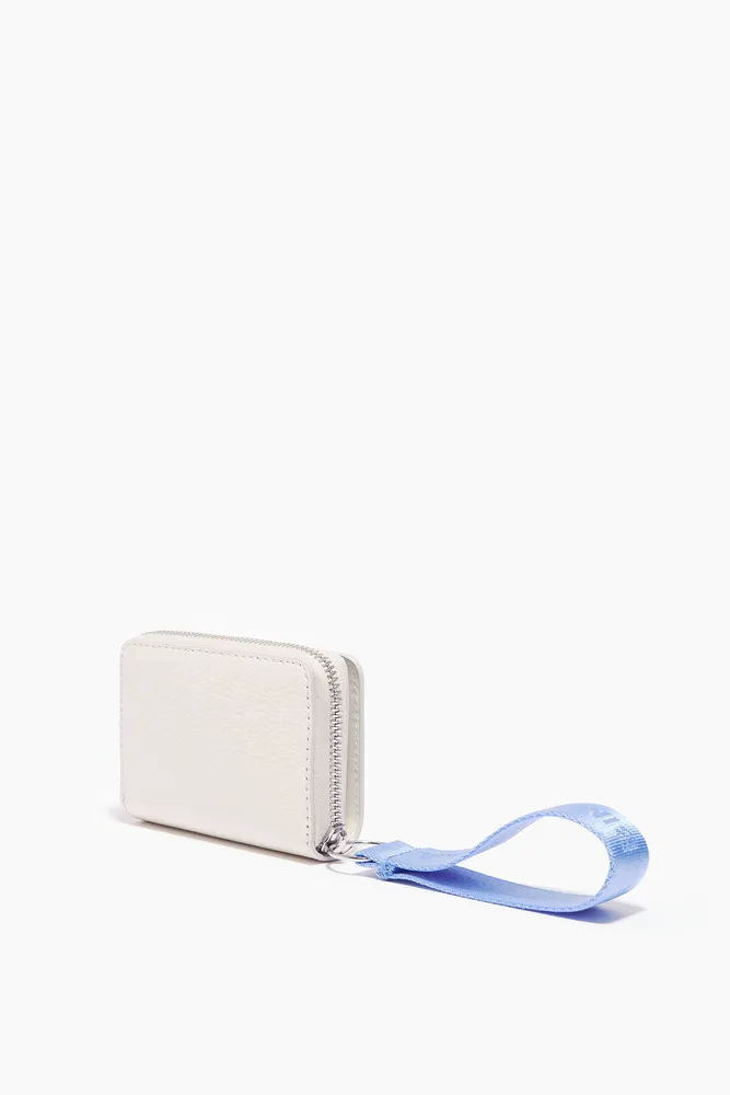 Cartera piel blanca