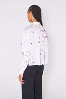 Camisa boxy print Fallen Jewels marfil