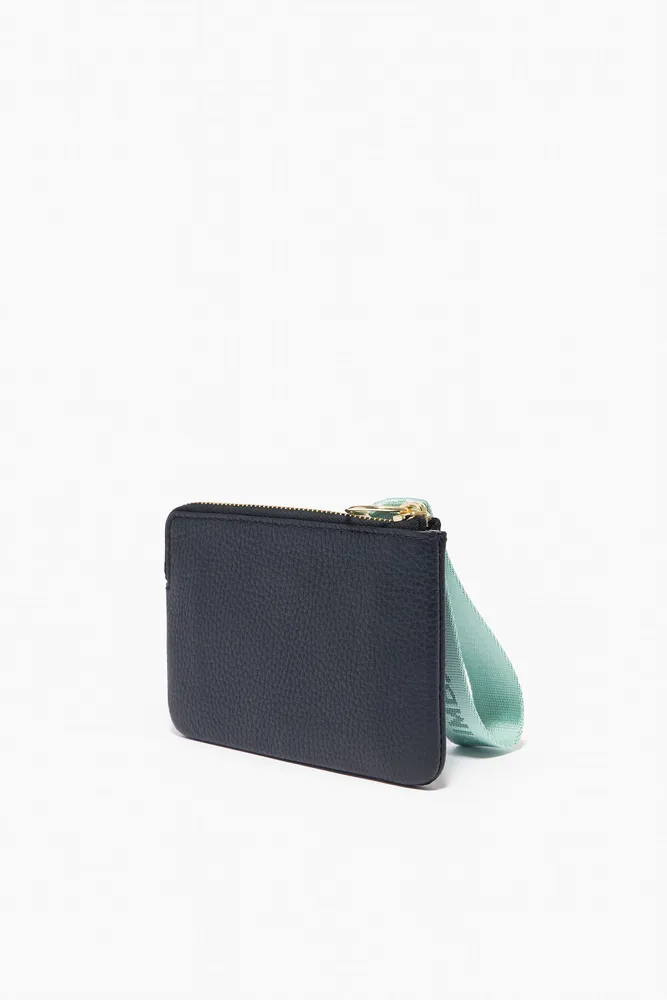 Monedero rectangular piel negro