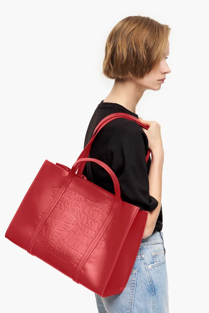 Bolso shopper L rojo