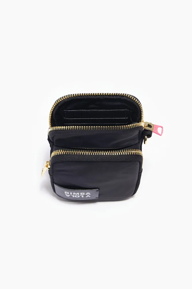 Minibolso nylon negro