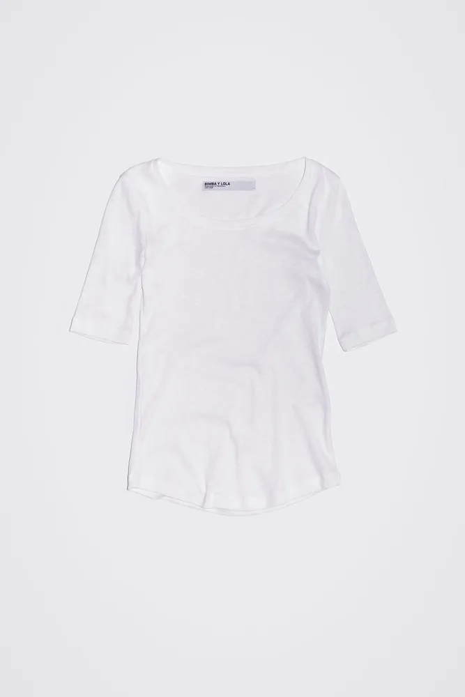 Camiseta ajustada blanca