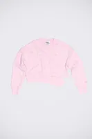 Sudadera cut-out rosa claro