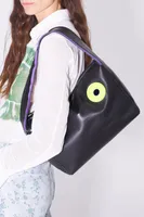 Bolso Hobo L Logo-Chimo negro