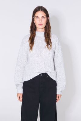 Jersey alpaca boxy gris