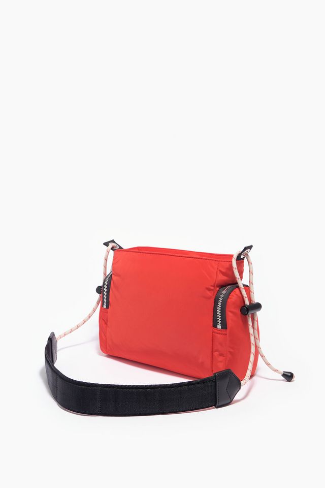 Bolso bandolera S nylon rojo