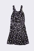 Vestido mini print Spray Dot negro