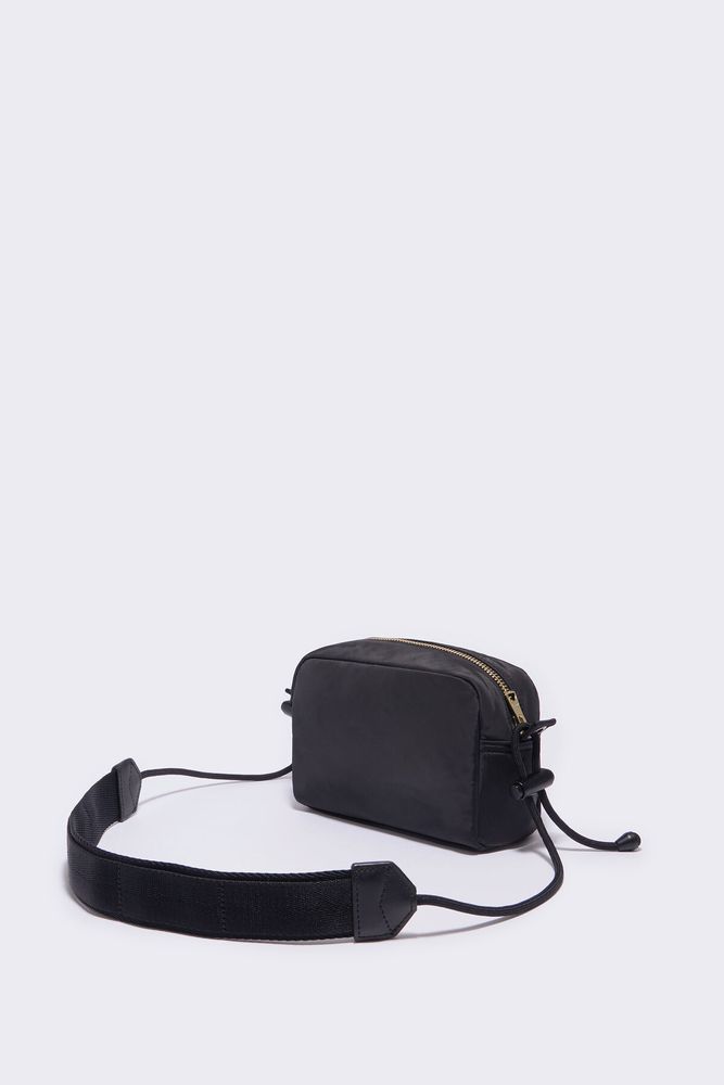 Bolso bandolera nylon negro