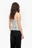 Top print Butterfly Wing menta