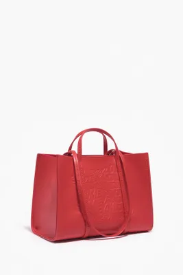 Bolso shopper M rojo