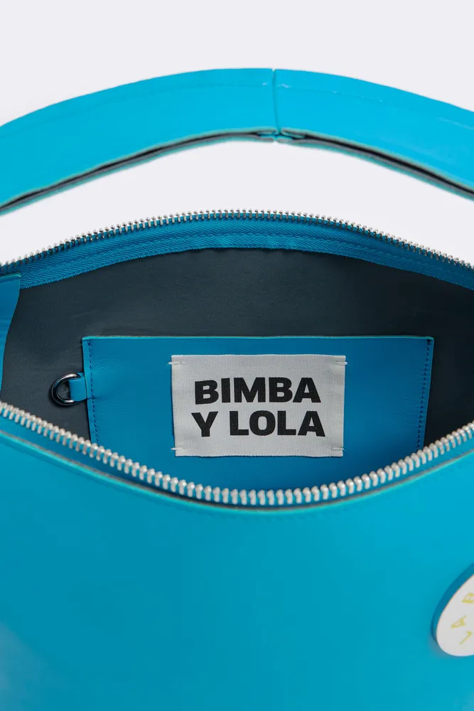 Bolso Hobo L Logo-Chimo azul