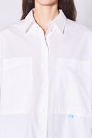 Camisa oversize popelín blanca