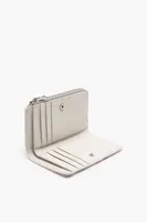 Cartera rectangular print cocodrilo blanca