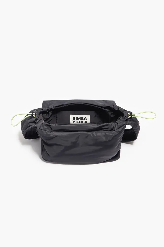 Bolso bandolera M nylon antracita