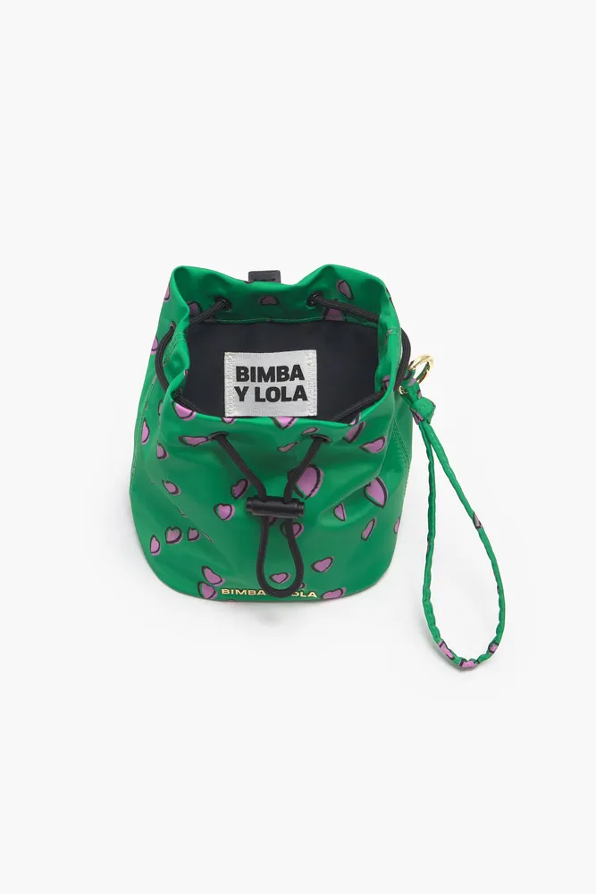 Minibolso nylon verde agua