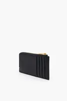 Monedero rectangular piel negro