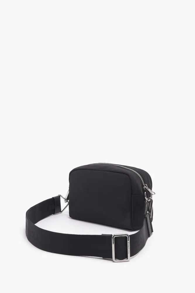 Bolso bandolera nylon negro