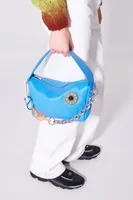 Bolso Hobo M Logo-Chimo azul