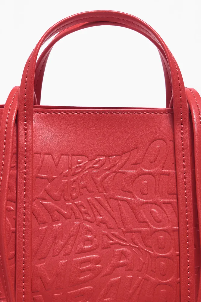 Bolso shopper M rojo