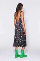 Vestido mini print Spray Dot negro