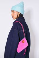 Bolso bandolera XS piel fucsia