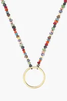 Collar piedras multicolores