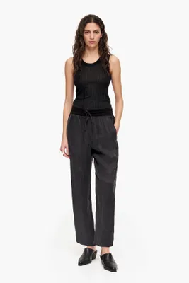 Pantalón jogger cupro negro