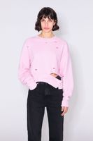 Sudadera cut-out rosa claro